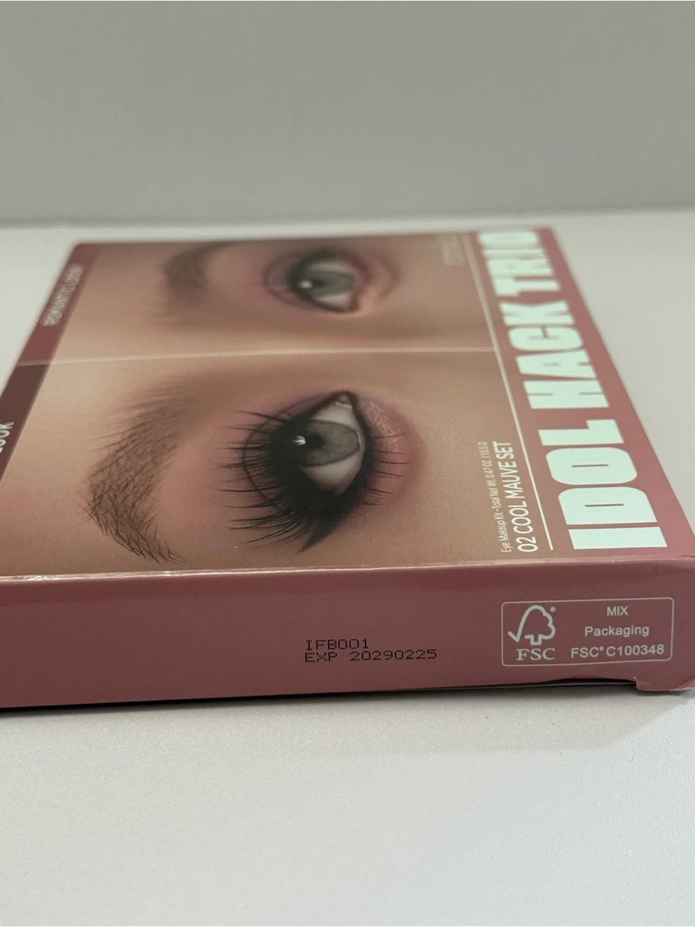 rom&nd Idol Hack Trio EyeMakeup Kit Eyeshadow Mascara Pot Liner,Brush Cool Mauve